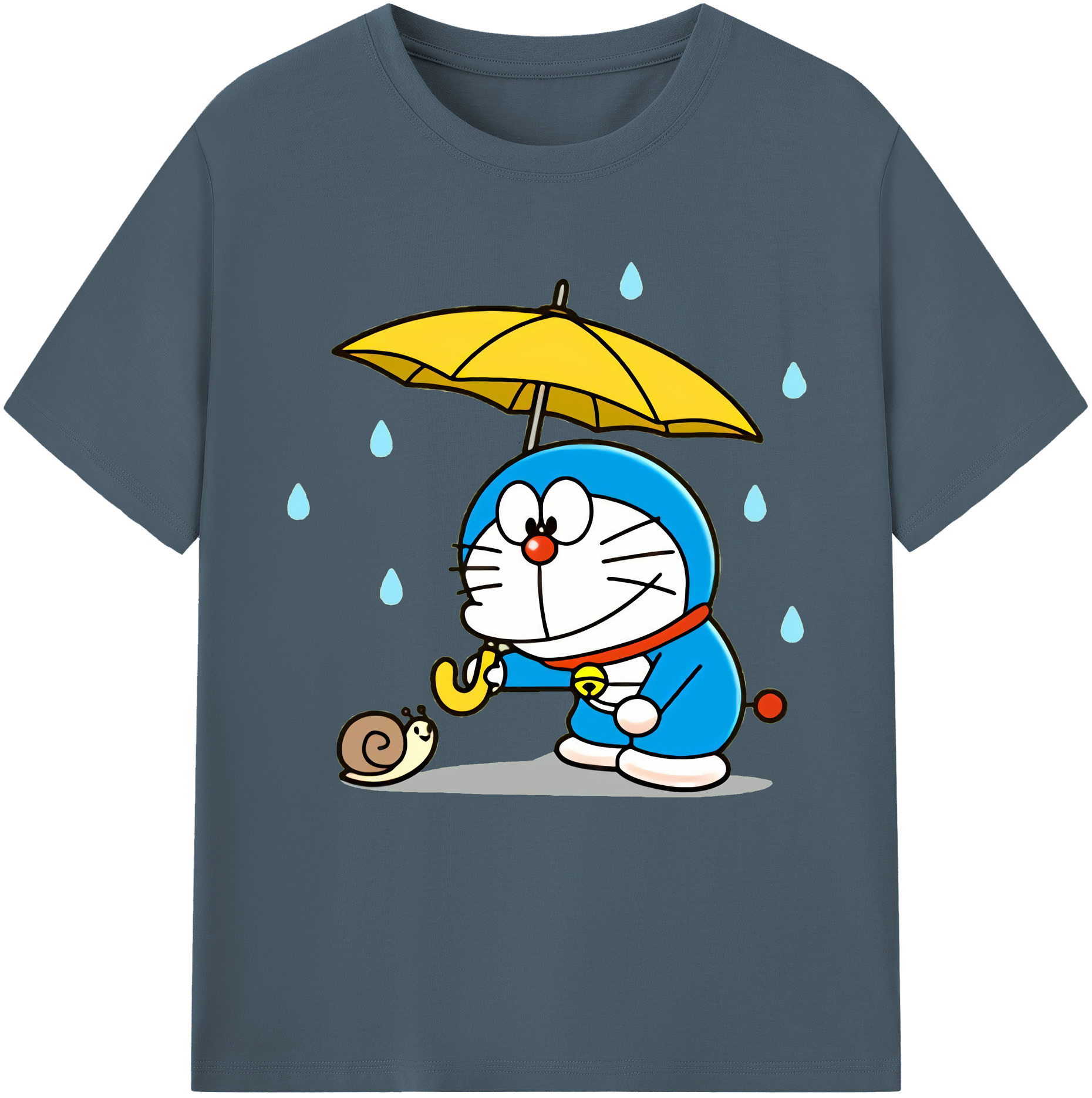 （画像用） ドラえもん Doraemon 綿100％半袖Tシャツ（フロントプリント）